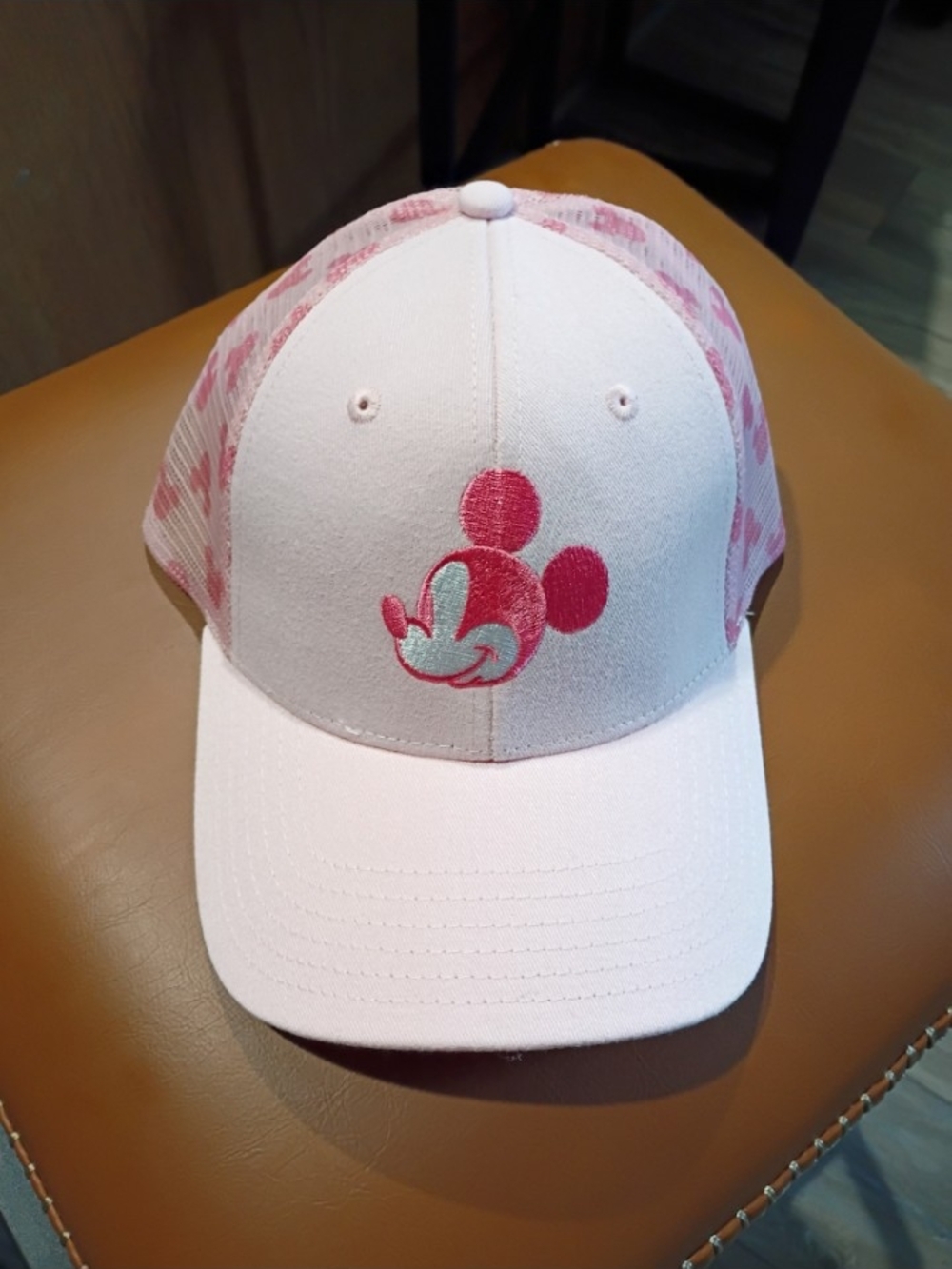 Disney Pink Mickey Patch Trucker Hat